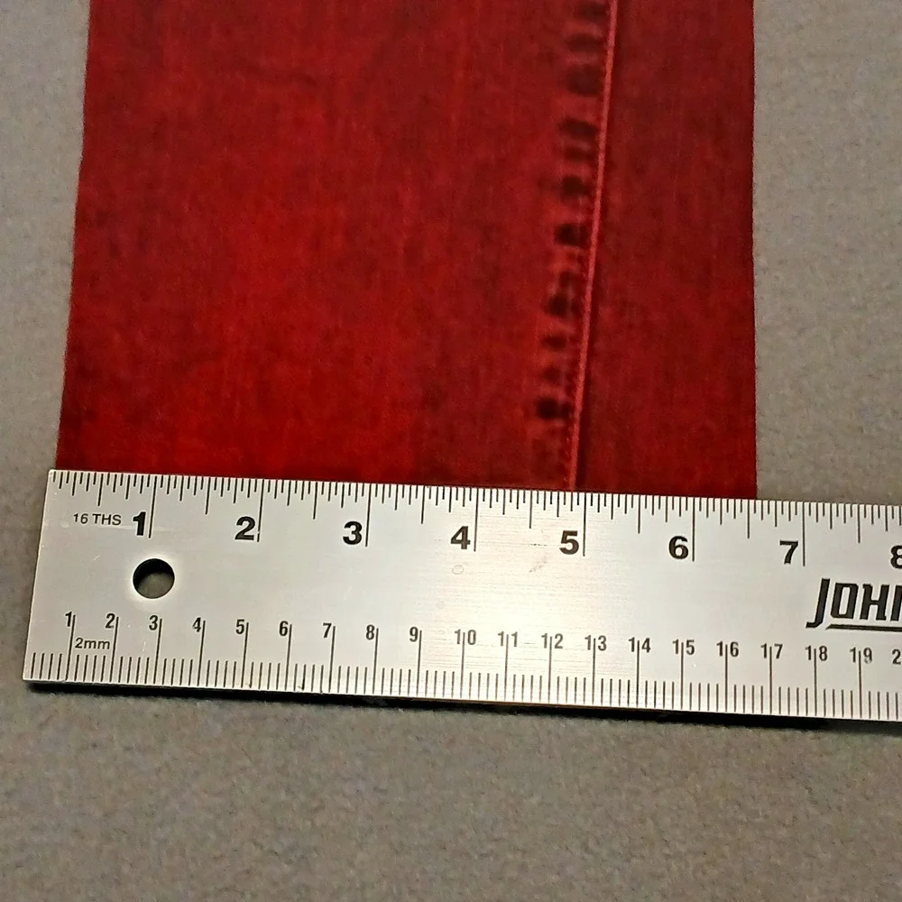 True Religion Red Vintage Rocco Mens Relaxed Skinny Jeans Size 30‎